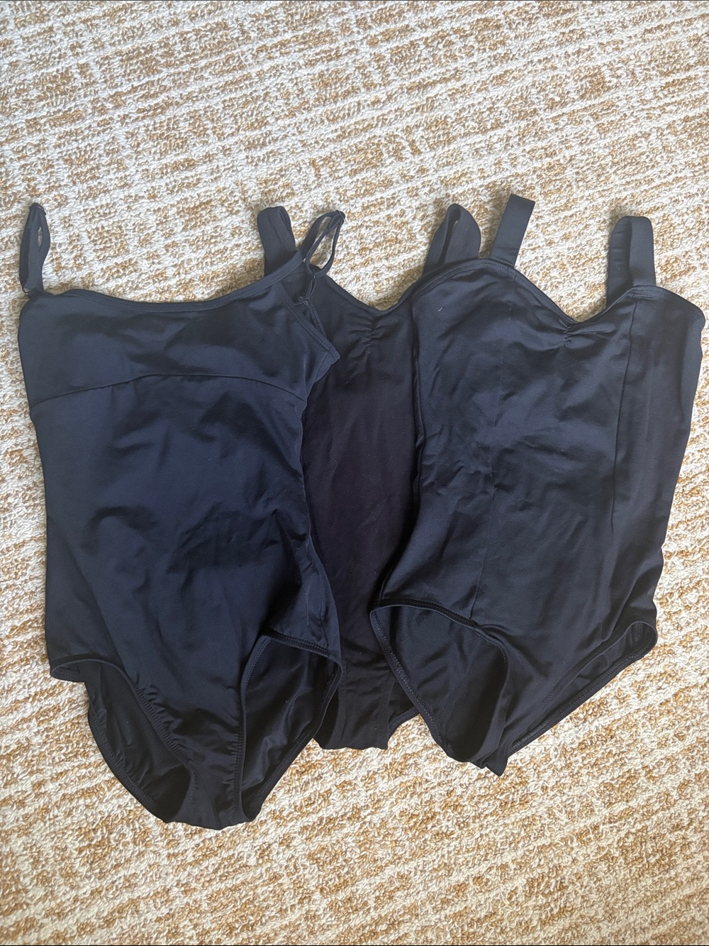Capezio Black Girls' One-Piece Dance Leotards - Lot of 3 | Size L